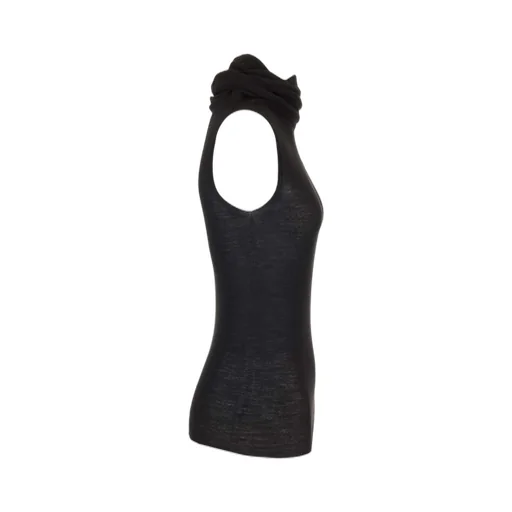 Rick Owens Asymmetric Neck Twist-Detail Vest