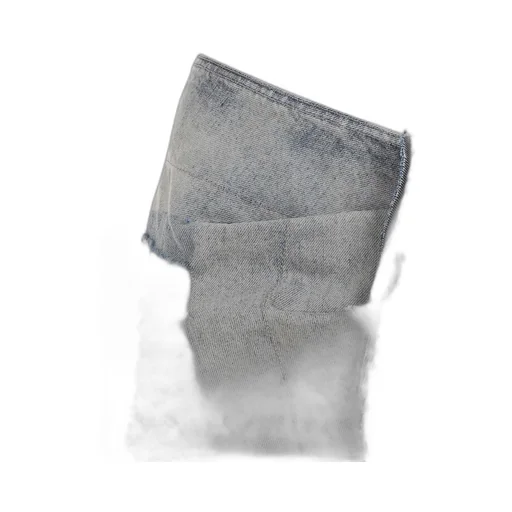 Rick Owens Distressed Midi Denim Skirt
