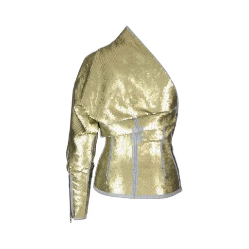 Rick Owens Zipper-Detailed One-Sleeved Top