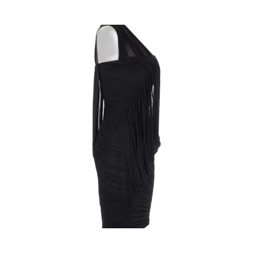 Rick Owens Draped One-Shoulder Mini Dress
