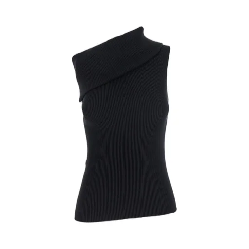 Rick Owens Athena One-Shoulder Knitted Top