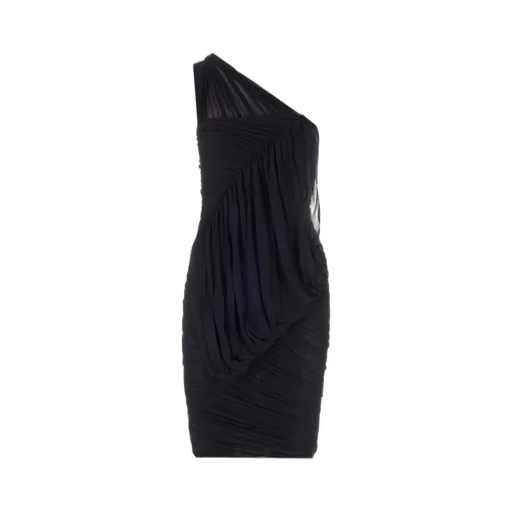 Rick Owens Draped One-Shoulder Mini Dress