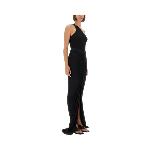 Rick Owens Lilies One-Shoulder Ribbed Top