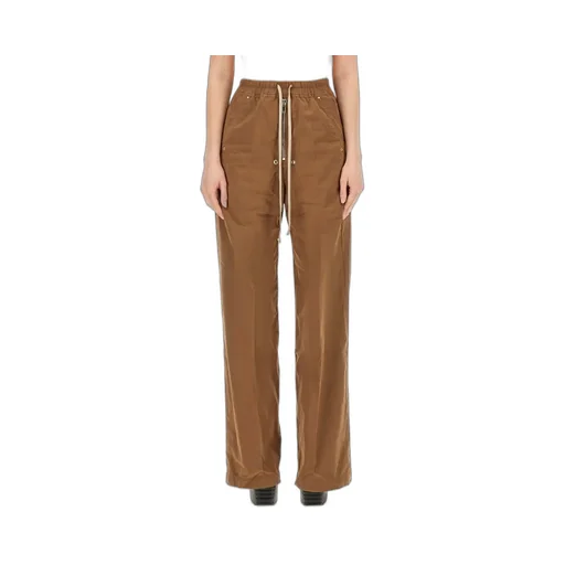 Rick Owens Drkshdw Gabardine Straight-Leg Drawstring Trousers