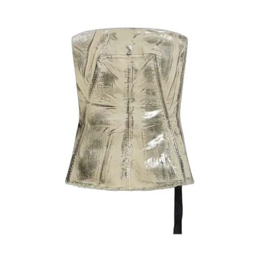 Rick Owens Drkshdw Bustier Frayed-Hem Top