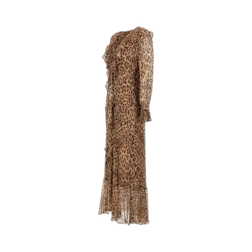 Rixo Animal Printed Grayce Long Dress