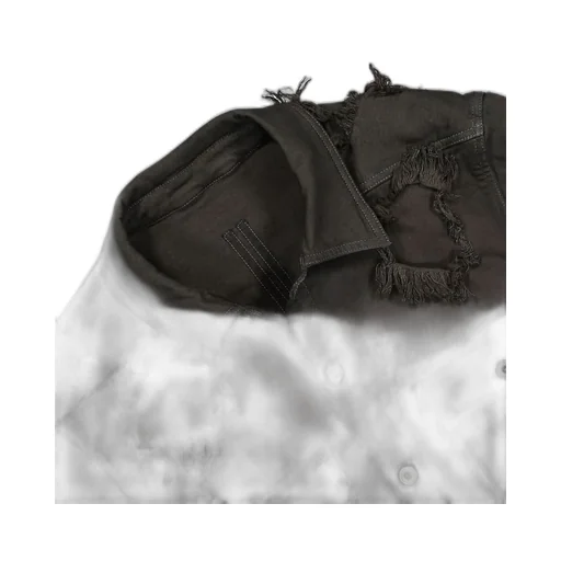 Rick Owens Drkshdw Long Sleeved Distressed Cropped Jacket