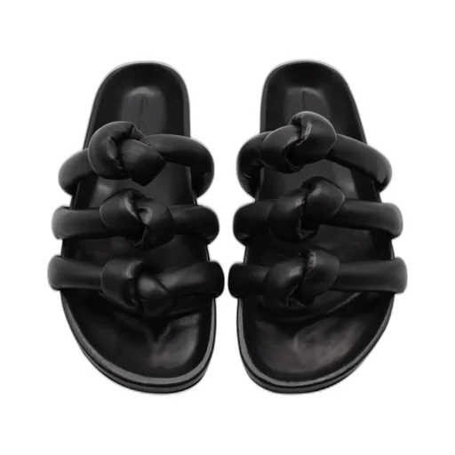 Rick Owens Fogachine Knotted Slip-On Sandals