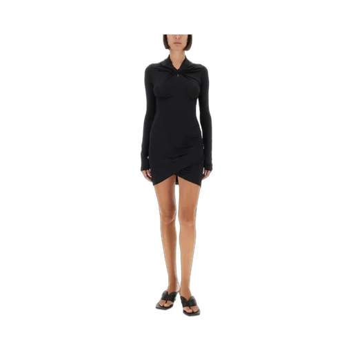 Rick Owens Lilies Asymmetric Long-Sleeved Dress