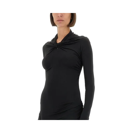 Rick Owens Lilies Asymmetric Long-Sleeved Dress