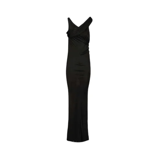 Rick Owens Lilies Sahara V-Neck Gown Dress