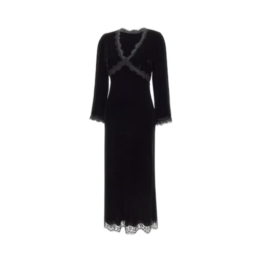 Rixo Alessi Velvet Midi Dress