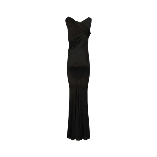 Rick Owens Lilies Sahara V-Neck Gown Dress
