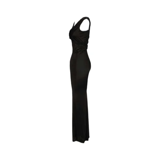 Rick Owens Lilies Sahara V-Neck Gown Dress