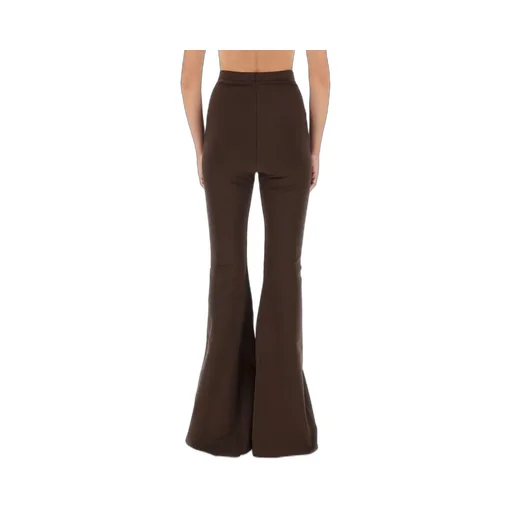 Rick Owens Lilies Mid-Rise Flared-Leg Pants