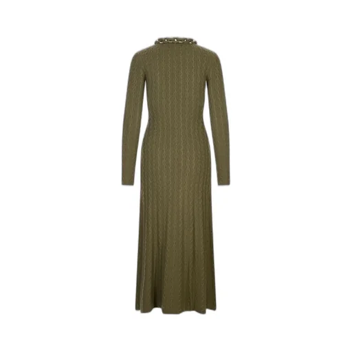 Paco Rabanne Chain Detail Knitted Long Dress
