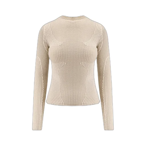 Roa Wavy Long Sleeve Crewneck Top
