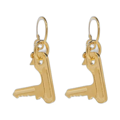 Raf Simons Logo Engraved Key Earring