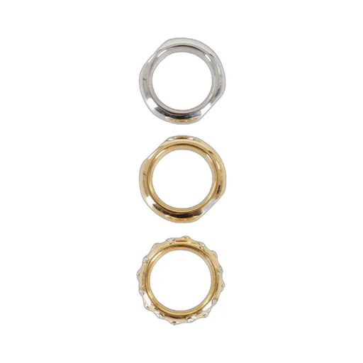 Rabanne Xl Link Set Of 3 Rings