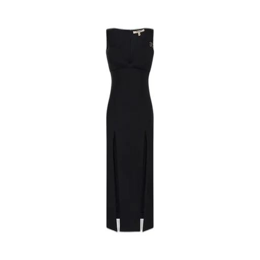 Roberto Cavalli Double-Slit Midi Dress