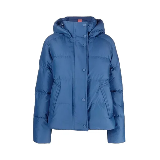 Rlx Ralph Lauren Logo Printed Detachable-Hood Puffer Jacket