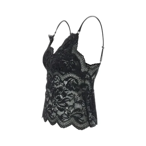 Rabanne V-Neck Sleeveless Lace Top