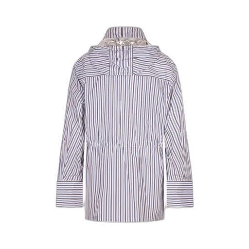 Rabanne Striped Hooded Drawstring Parka