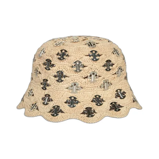 Rabanne Bob Raffia Bucket Hat