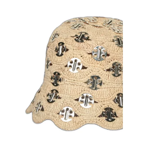 Rabanne Bob Raffia Bucket Hat