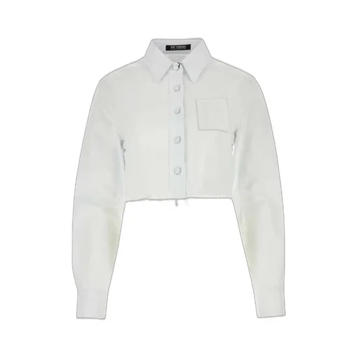 Raf Simons Frayed Hem Cropped Shirt