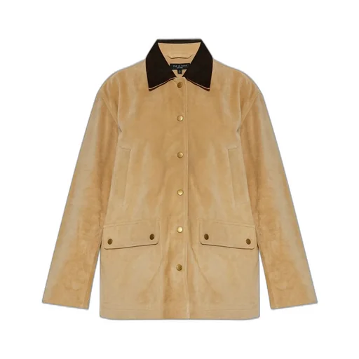 Rag & Bone Loose Fit Leather Jacket