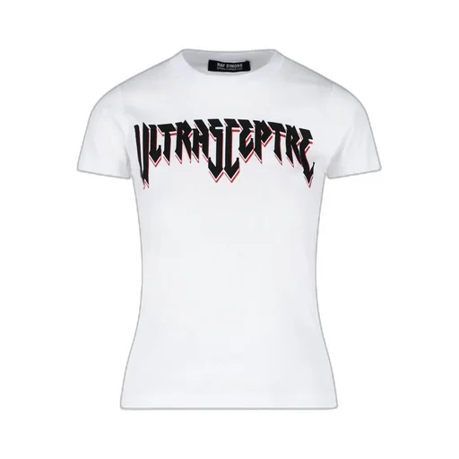 Raf Simons Slogan Print Crewneck T-Shirt
