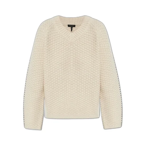 Rag & Bone Textured V-Neck Knitwear