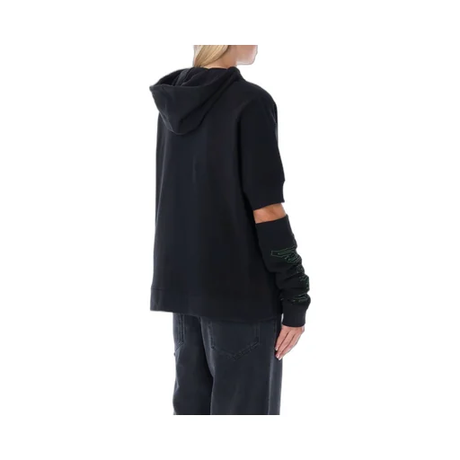 Raf Simons Grimrawler-Printed Attached Sleeve Hoodie