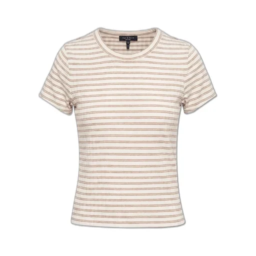 Rag & Bone Striped Cropped T-Shirt