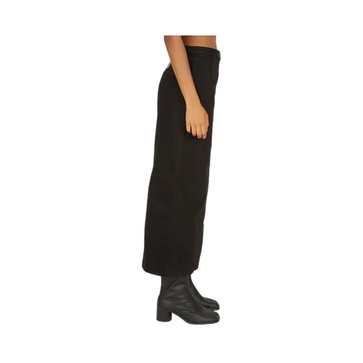 Raf Simons Logo Patch Buttoned-Up Denim Midi Skirt