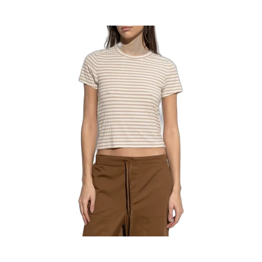 Rag & Bone Striped Cropped T-Shirt