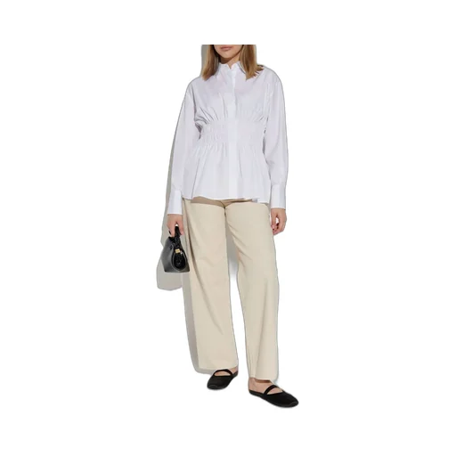 Rag & Bone Smocked Long Sleeve Top