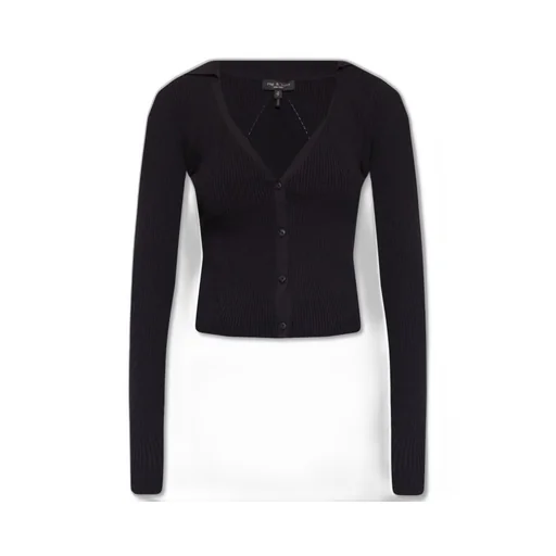 Rag & Bone Buttoned Ribbed Knitted Cardigan