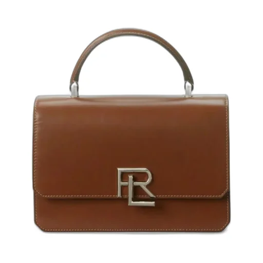 Ralph Lauren Logo Plaque Foldover Top Crossbody Bag