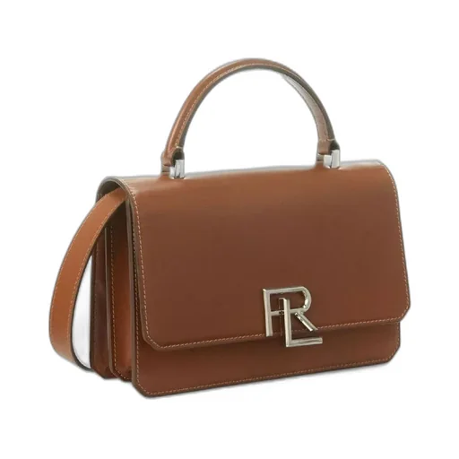 Ralph Lauren Logo Plaque Foldover Top Crossbody Bag
