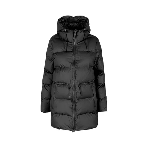 Rains Drawstring Hooded Zip-Up Jacket