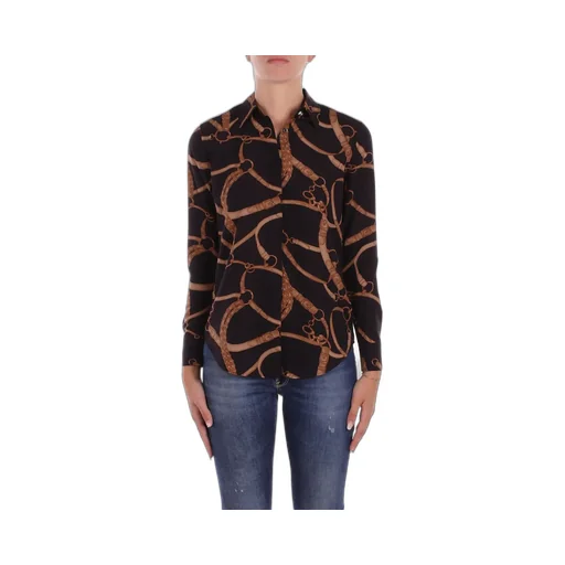 Ralph Lauren Belt-Printed Long-Sleeved Shirt