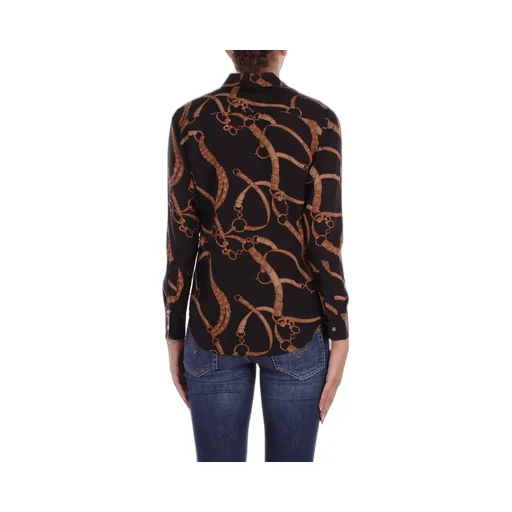 Ralph Lauren Belt-Printed Long-Sleeved Shirt
