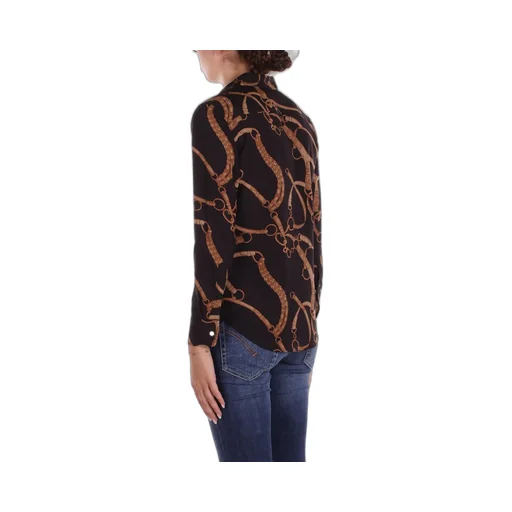 Ralph Lauren Belt-Printed Long-Sleeved Shirt