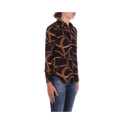 Ralph Lauren Belt-Printed Long-Sleeved Shirt