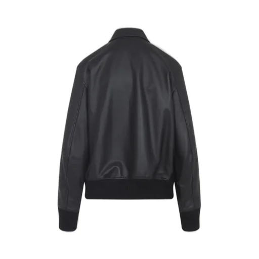 Ralph Lauren Collection Zip-Up Leather Bomber Jacket