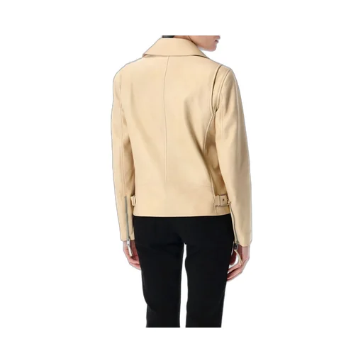 Ralph Lauren Zipped Leather Biker Jacket