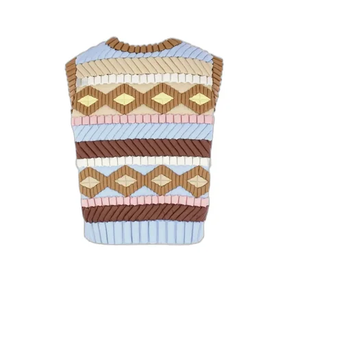 Raxxy Geometric Padded Vest