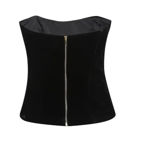 Raquel Diniz Zip-Back Strapless Top